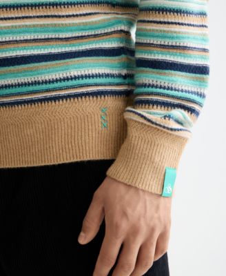 Men's Striped Long Sleeve Sweater