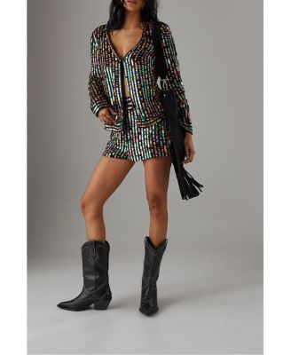 Women's Premium Hand Embellished Sequin Jacket