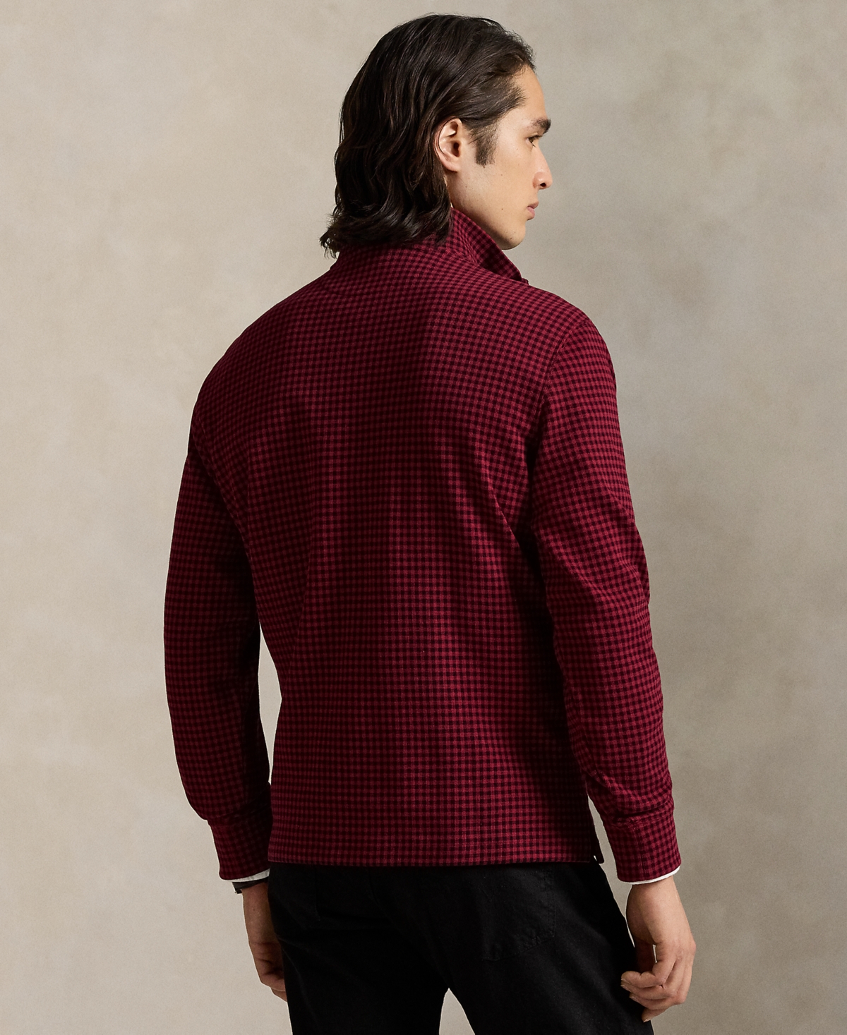 Polo Ralph Lauren Men's Estate-rib Cotton Quarter-zip Pullover In Burgundy