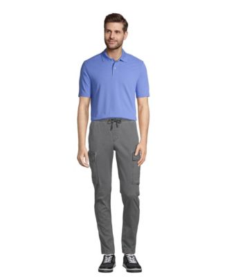 Men's Short Sleeve Basic Mesh Polo Shirt