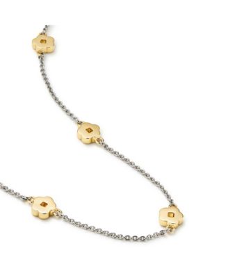 Flower Necklace - Rowena Necklace Two Tone