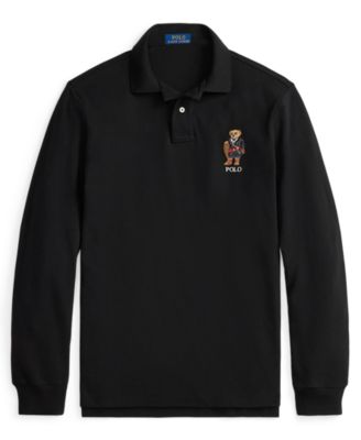 Men's Classic Fit Polo Bear Long-Sleeve Polo Shirt