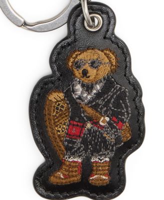 Polo Bear Leather Key Fob