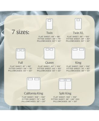 4-PC Striped Silky Soft Cooling Deep Pocket Sheet Set, Full