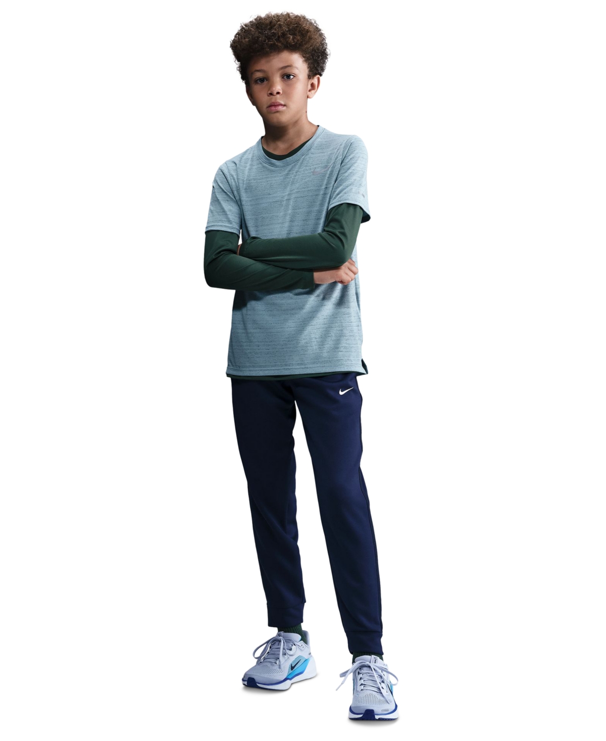 Nike Big Boys Multi Knit Pants In Blue