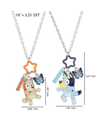 and Bingo BFF Pendant Necklace Set with Star and Charm Tags - 2 Piece Jewelry Gift