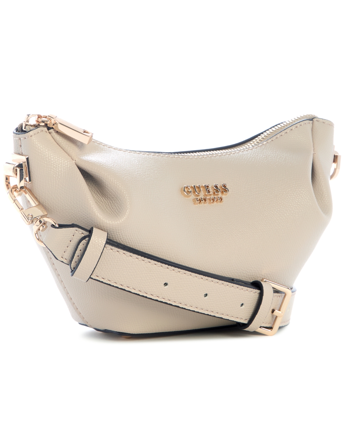 Guess Women's Amorette Top Zip Shoulder Bag In Gold