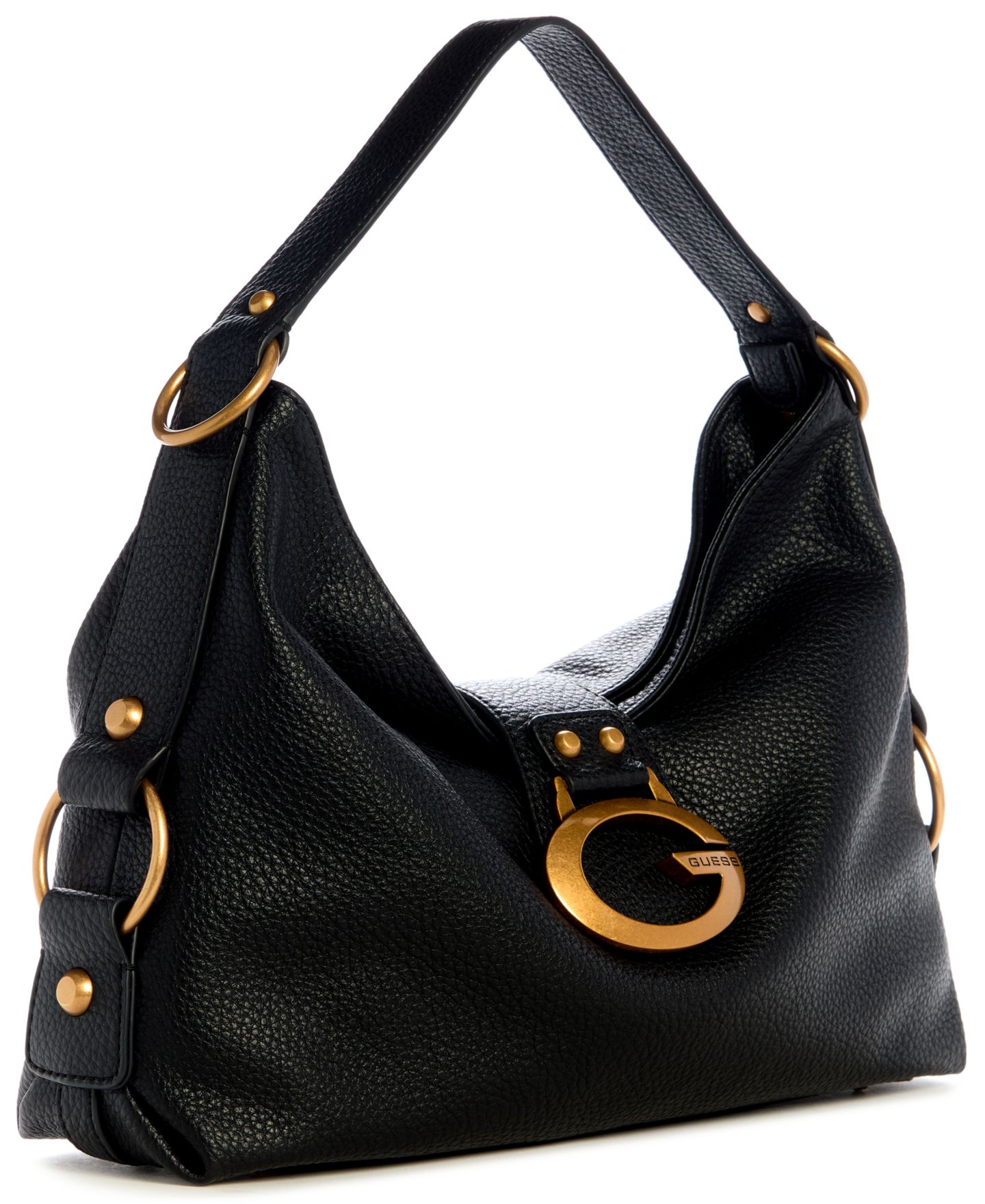 Женская сумка GUESS Camden Large Shoulder Handbag, цвет: Чёрный — фото 3