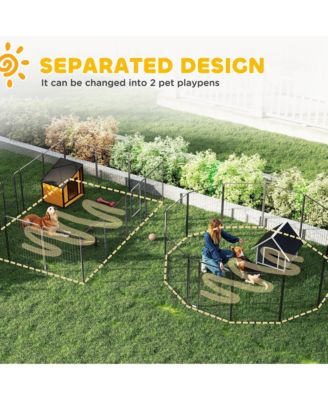 39" H Dog Playpen, 24 Panels Puppy Playpen for Multiple Dogs