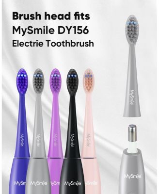 DY156 Electric Toothbrush Replacement Heads, 3 Packs (Purple)