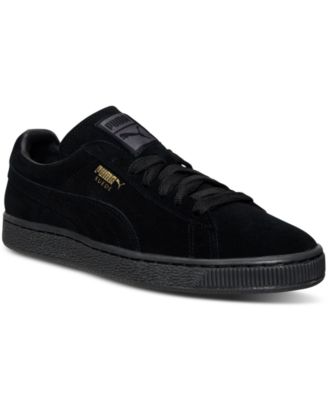 Puma - Men's Suede Classic Iced Mono Casual Sneakers from Finish Line