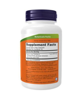 Acai ,500 mg , Freeze-Dried 100 Vcaps