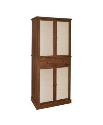 4-Door Storage Cabinet with 1 Drawer and 4 Adjustable Shelves for Home Organization