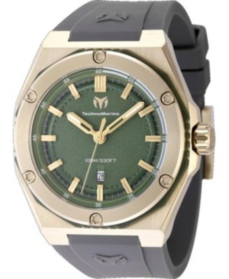 Men's TM-416092 CORAL Quartz Olive Green Dial Watch