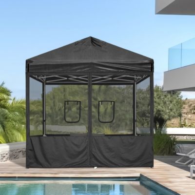 16 Pcs 10 ft Pop Up Canopy Tent Sidewall Mesh Side Wall Party Canopy