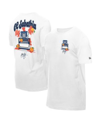 New Era - Men's CC Sabathia White New York Yankees 2025 National Baseball Hall of Fame Grapefruit Chair T-Shirt