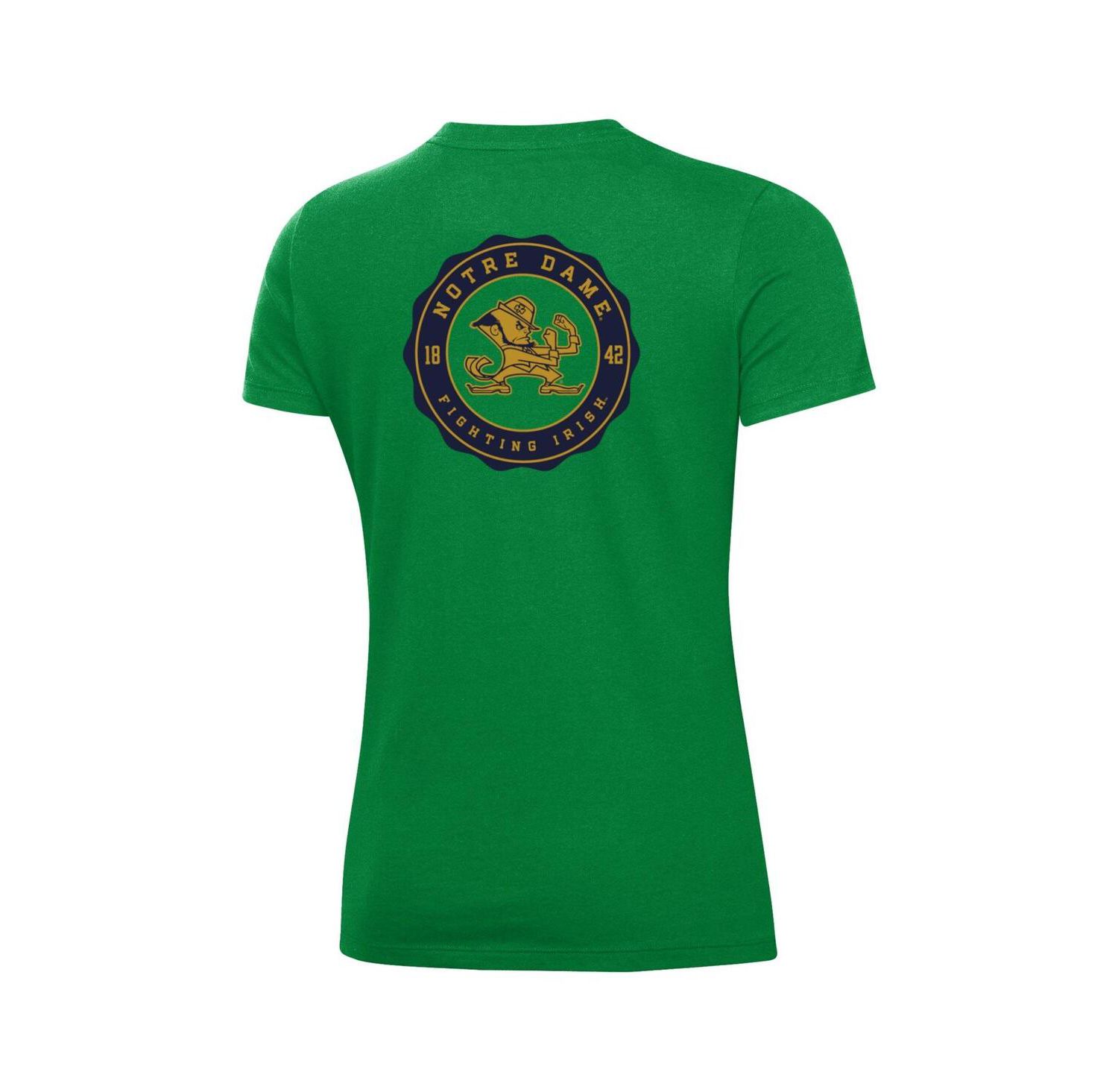 Women's Green Notre Dame Fighting Irish Essentials 2-Hit Performance T-Shirt