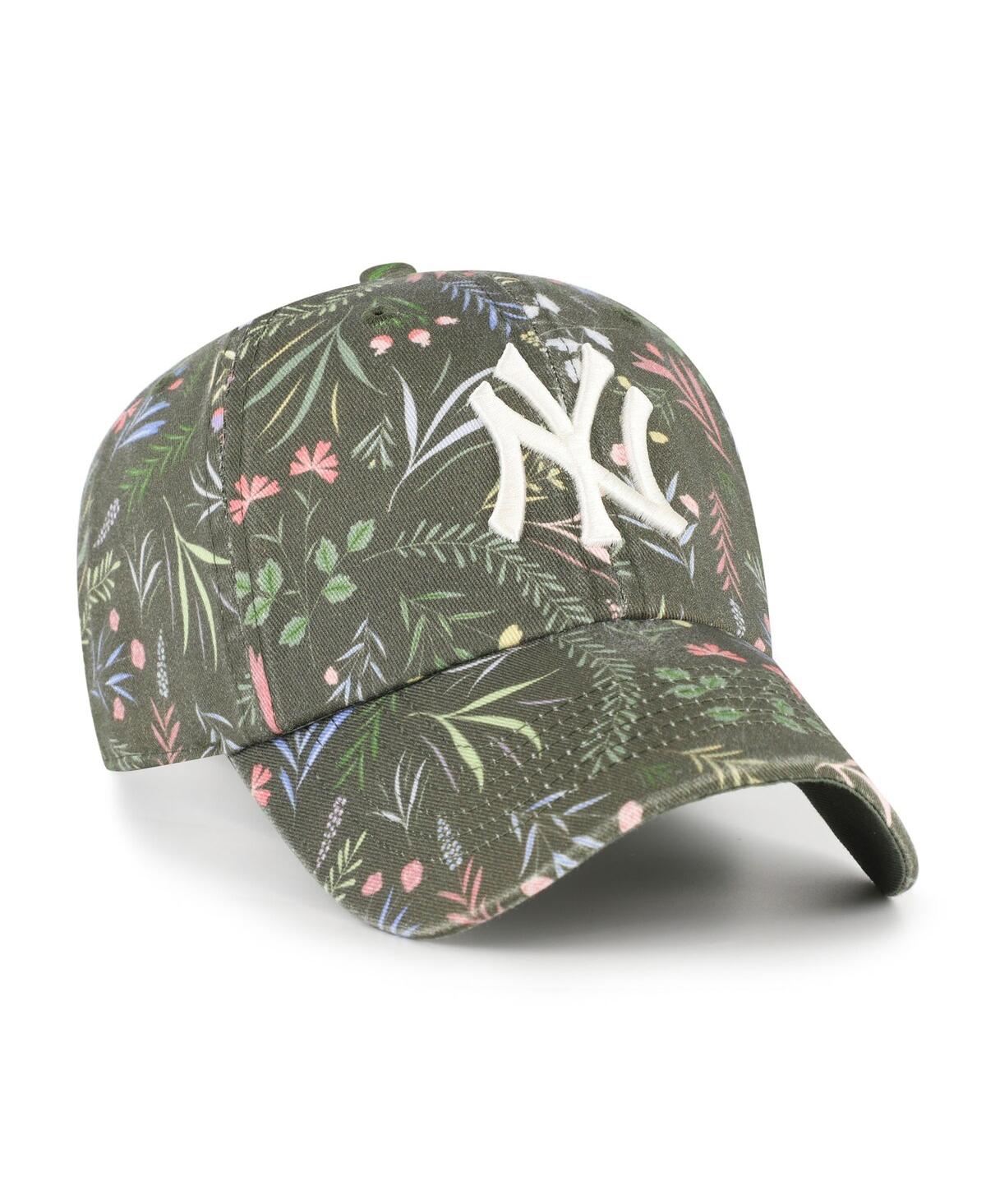 47 Brand Women's Olive New York Yankees Moss Verbena Clean Up Adjustable Hat In Green