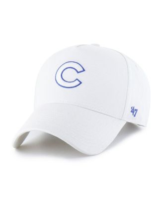 Men's White Chicago Cubs Foundational Pinch Offside Adjustable Hat