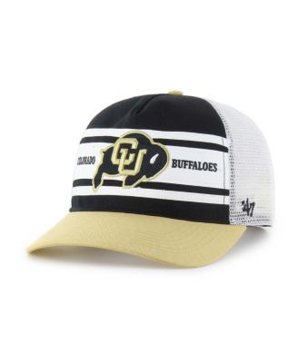 Big Boys and Girls Black/Gold Colorado Buffaloes Super Stripe Hitch Adjustable Trucker Hat