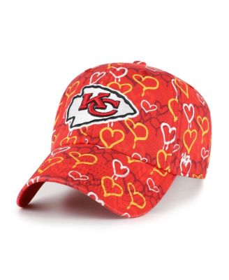 '47 Brand - Big Girls Red Kansas City Chiefs Mural Clean Up Adjustable Hat