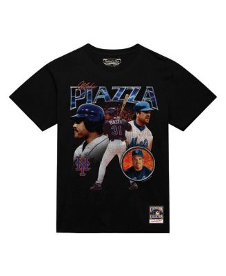 Men's Mike Piazza Black New York Mets 2000 Subway Series 25th Anniversary Power T-Shirt