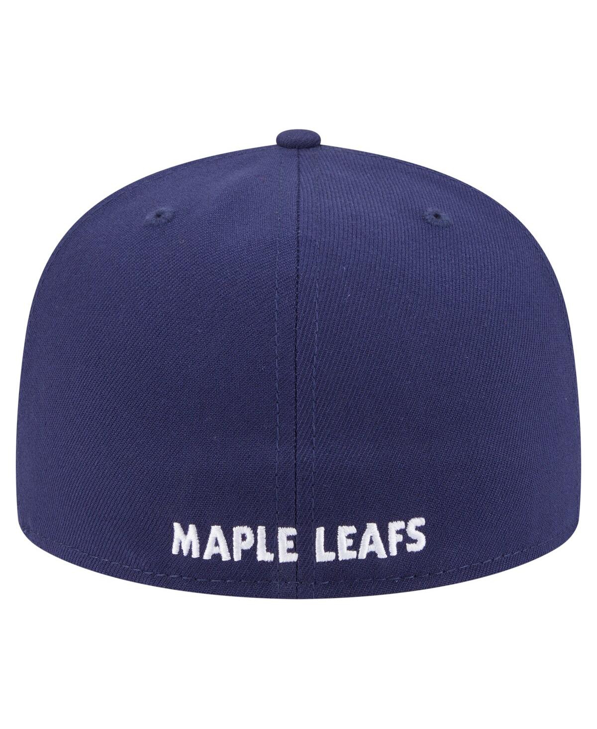 New Era Men's Navy Toronto Maple Leaf's Deceptor 59fifty Fitted Hat In Blue