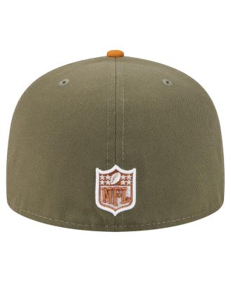 Men's Olive/Brown Cincinnati Bengals Color Pack A-Frame 59FIFTY Fitted Hat