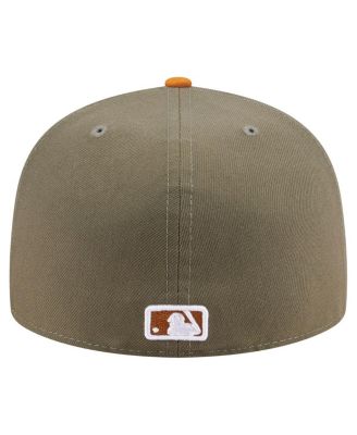 Men's Olive/Orange Philadelphia Phillies Two-Tone Color Pack A-Frame 59FIFTY Fitted Hat