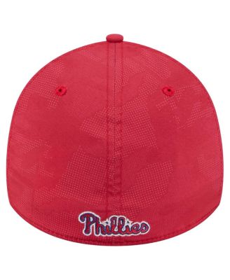 Men's Red Philadelphia Phillies Tonal Camo 39THIRTY Flex Hat