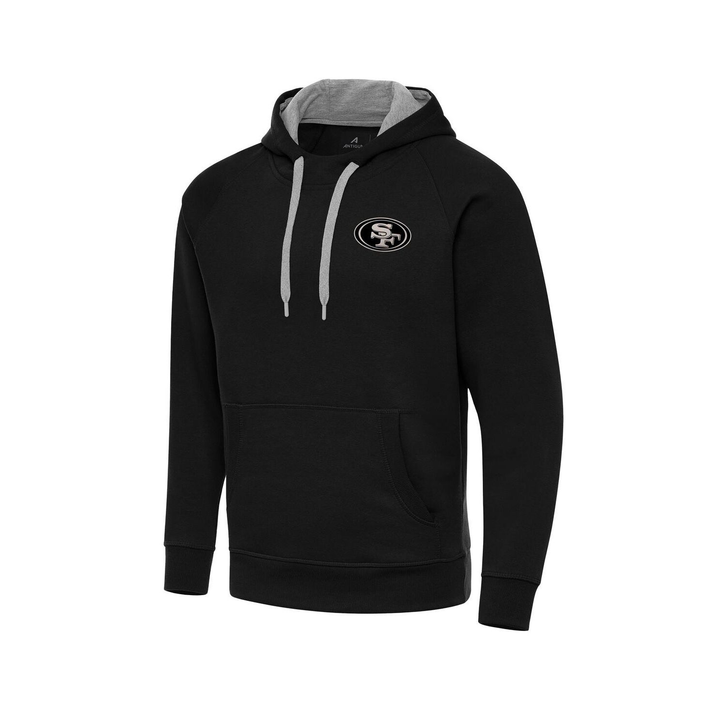 Men's Black San Francisco 49ers Brushed Carbon Victory Pullover Hoodie