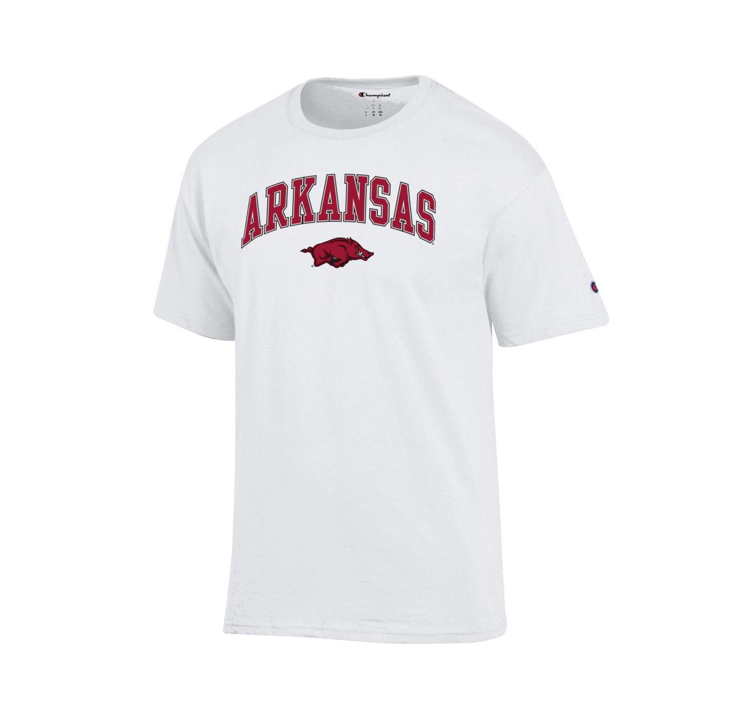 Men's Cardinal Arkansas Razorbacks Arch Over Logo T-Shirt
