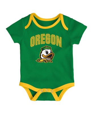 Baby Boys and Girls 3-Piece Oregon Ducks All Day Play Bodysuit Set