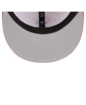 Men's White/Red Los Angeles Angels Repeat 59FIFTY Fitted Hat