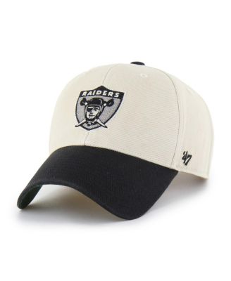 Men's Cream/Black Las Vegas Raiders Fairfield MVP Throwback Adjustable Hat