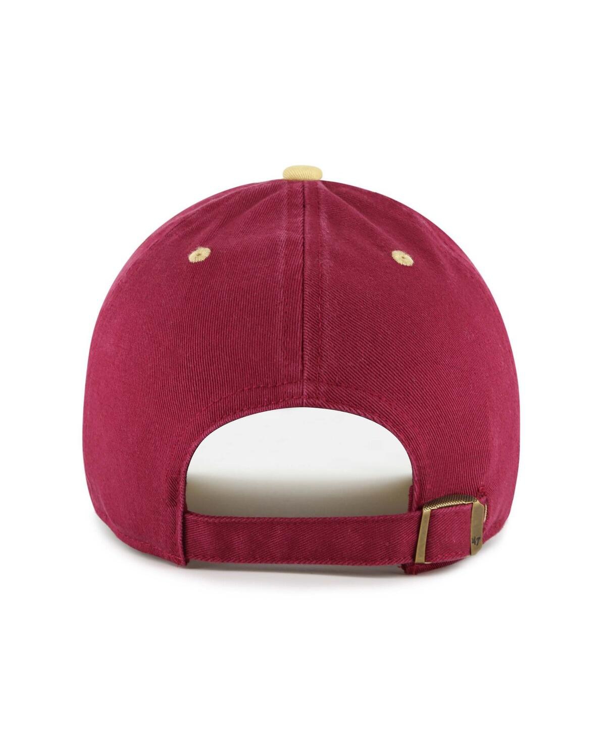 47 Brand Big Boys And Girls White Florida State Seminoles Scooter Clean Up Adjustable Hat In Multi