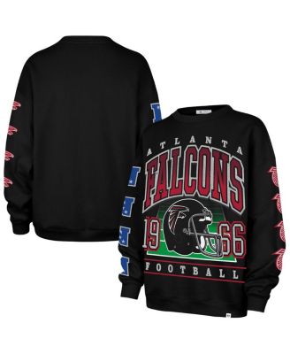 '47 Brand - Women's Black Atlanta Falcons Go Big Oversized Pullover Sweatshirt