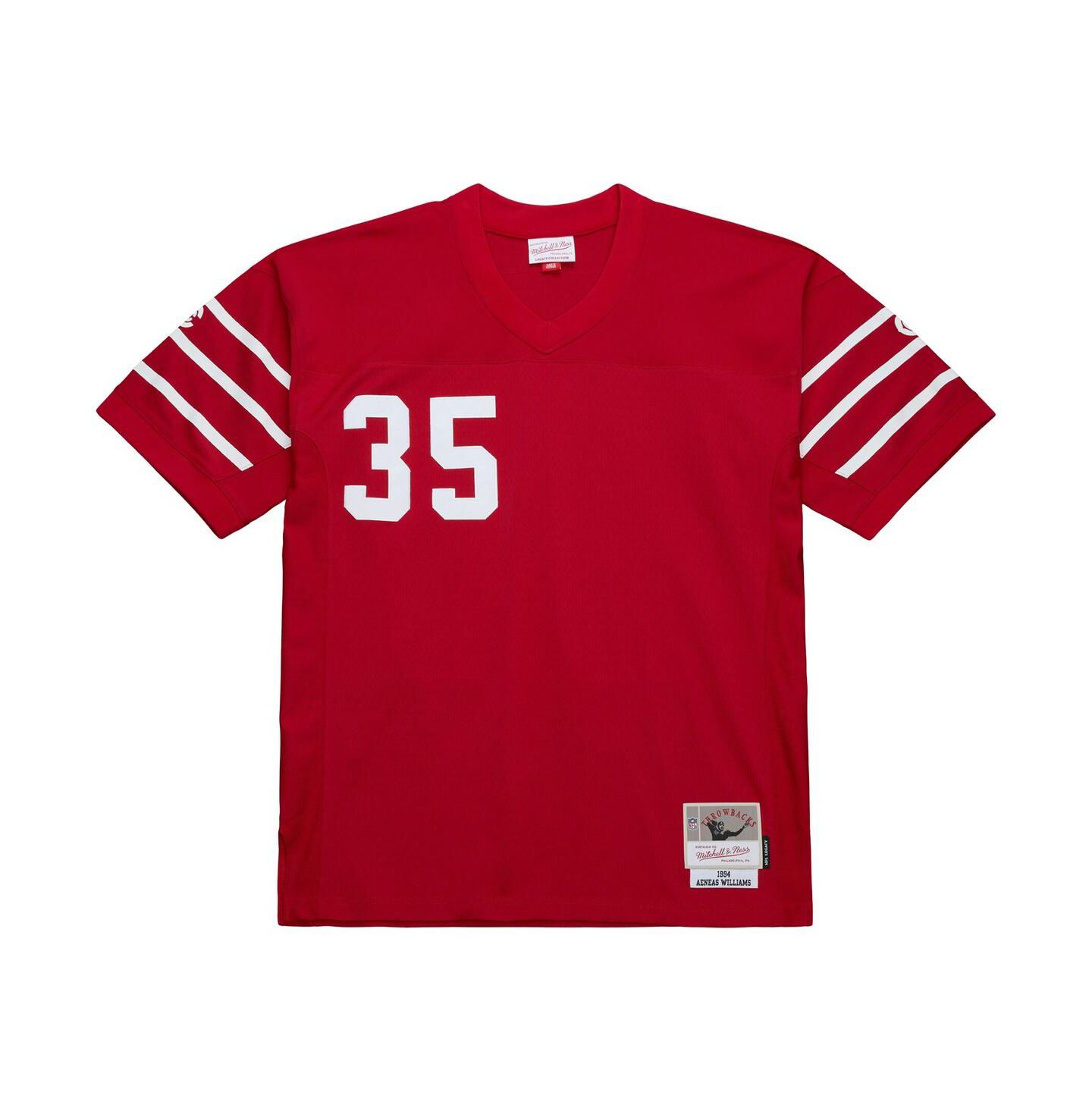 Мужской топ Mitchell & Ness Mitchell Ness Aeneas Williams Cardinal Arizona Cardinals 1994 Legacy Replica Jersey — фото 3