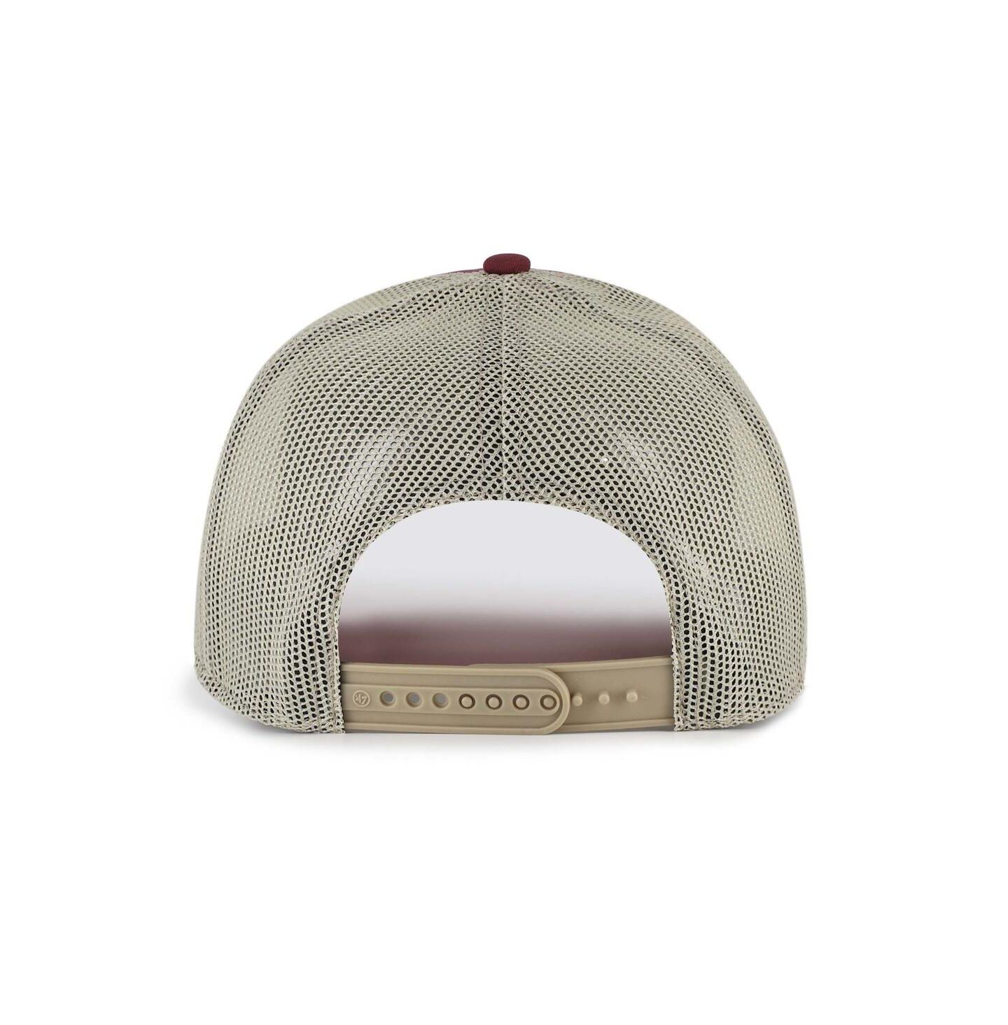 Мужская кепка '47 Brand Maroon Virginia Tech Hokies Arid Adjustable Trucker Hat — фото 2