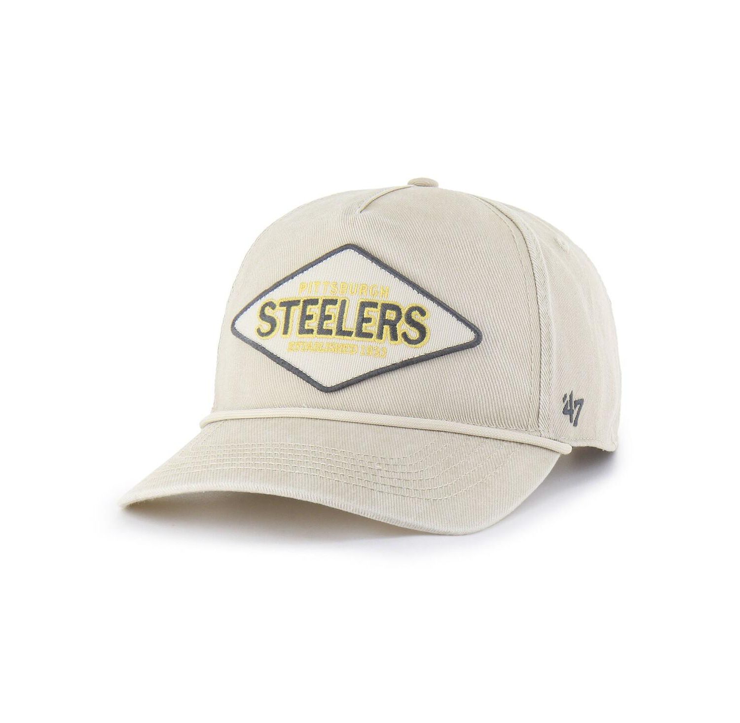 Men's Khaki Pittsburgh Steelers Cairn Hitch Adjustable Hat