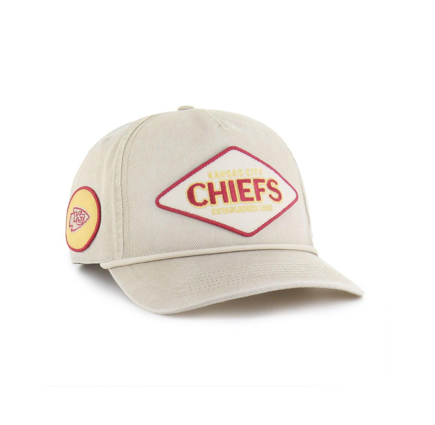 Men's Khaki Kansas City Chiefs Cairn Hitch Adjustable Hat