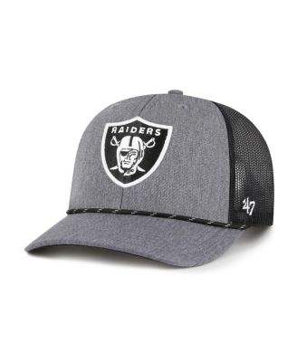 '47 Brand - Men's Heather Charcoal Las Vegas Raiders Carbon Rope Trucker Adjustable Hat