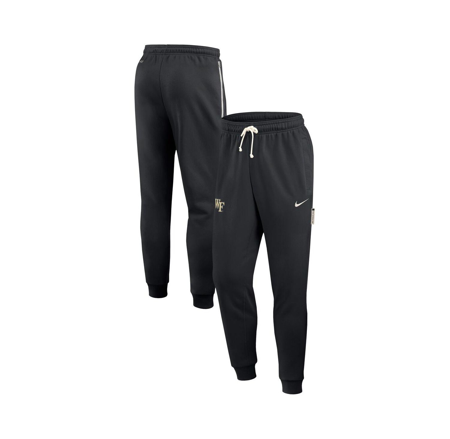 Men's Black Wake Forest Demon Deacons 2025 Sideline Performance Taper Pants