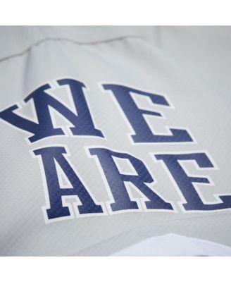 Men's Gray/Navy Penn State Nittany Lions Tie Breaker Logo Vintage Lightweight Anorak Half-Zip Windbreaker