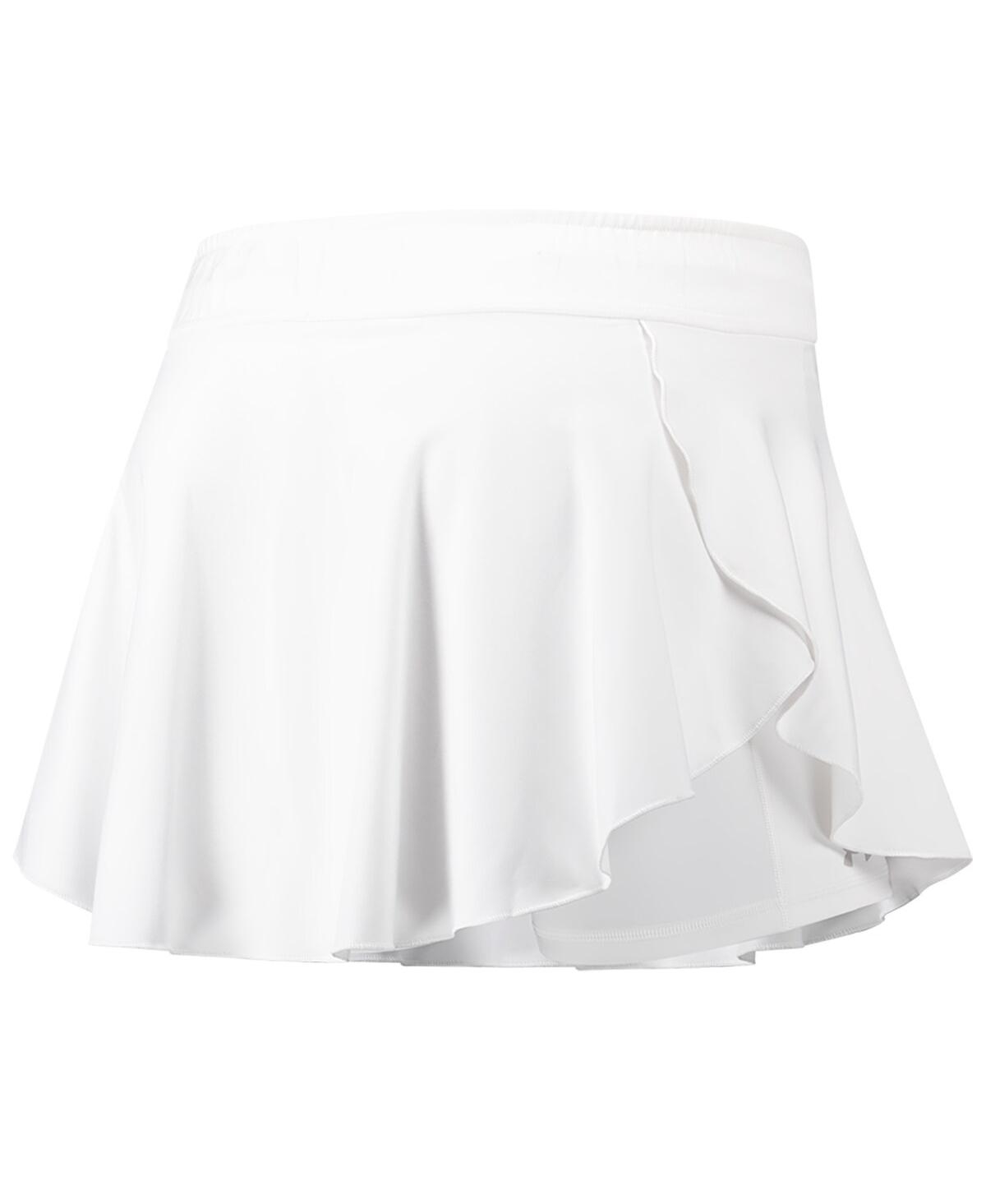 Under Armour Women's White Wisconsin Badgers Gameday Split Soft Skort In White