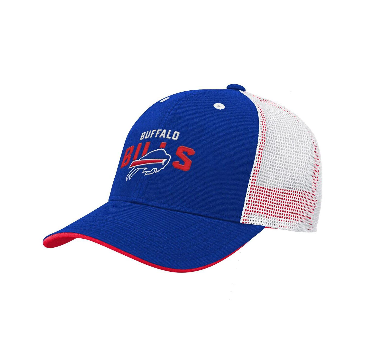 Big Boys and Girls Royal Buffalo Bills Core Lockup Trucker Adjustable Hat