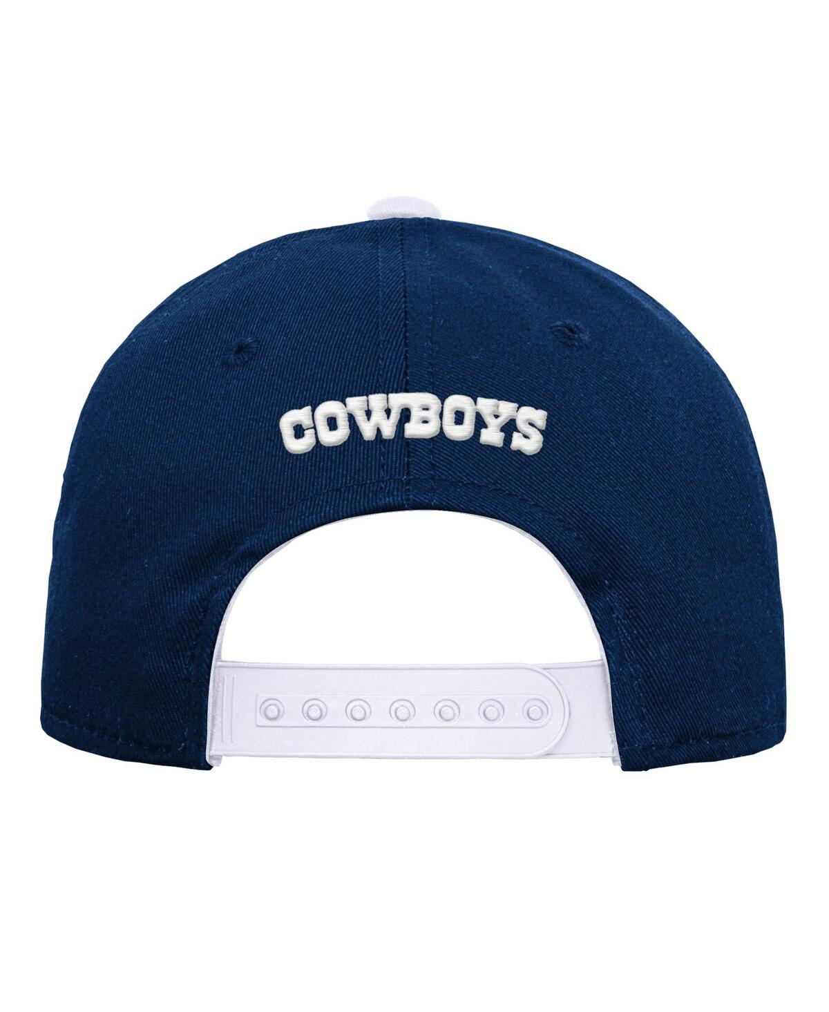 Outerstuff Big Boys And Girls Navy Dallas Cowboys Team Pre-curved Adjustable Hat In Blue