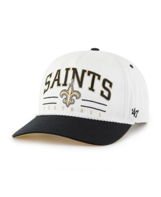 '47 Brand - Men's White/Black New Orleans Saints Roscoe Two-Toned Hitch Adjustable Hat