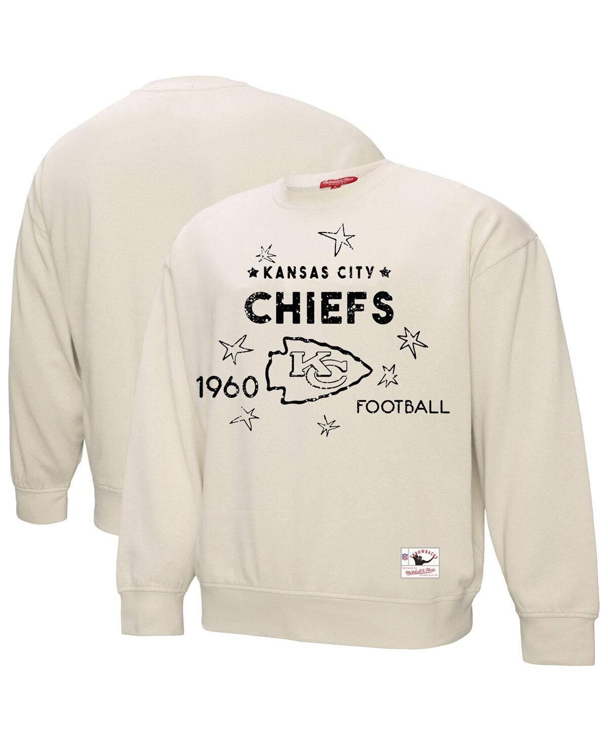 Fanatics Women's Cream Kansas City Chiefs Plus Size Shooting Star Pullover Sweatshirt In Brown