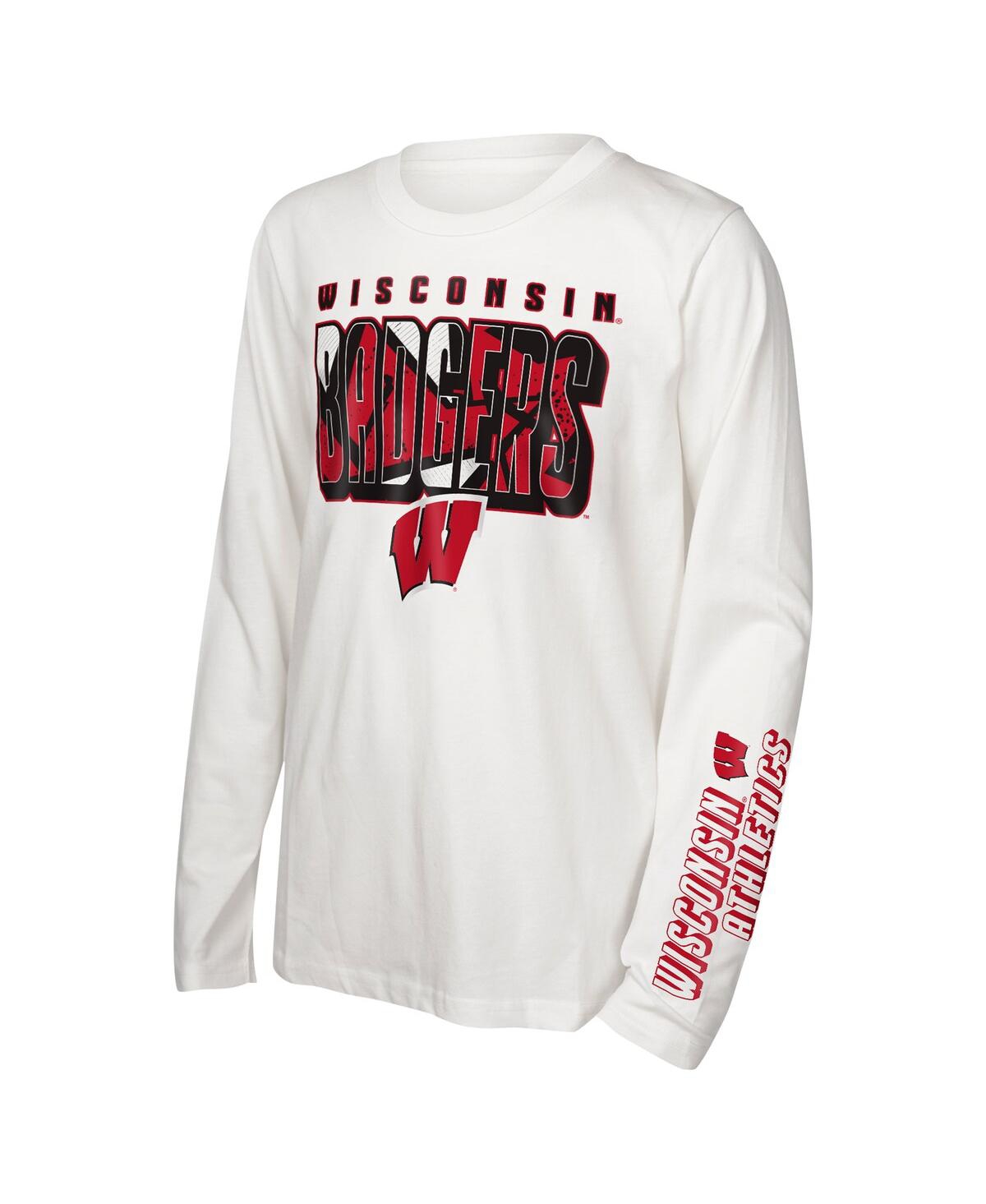 Outerstuff Preschool 2-piece Wisconsin Badgers In The Mix T-shirt Combo Set In Multi